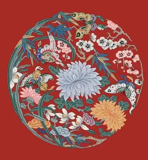 中国传统"古典花纹"纹样