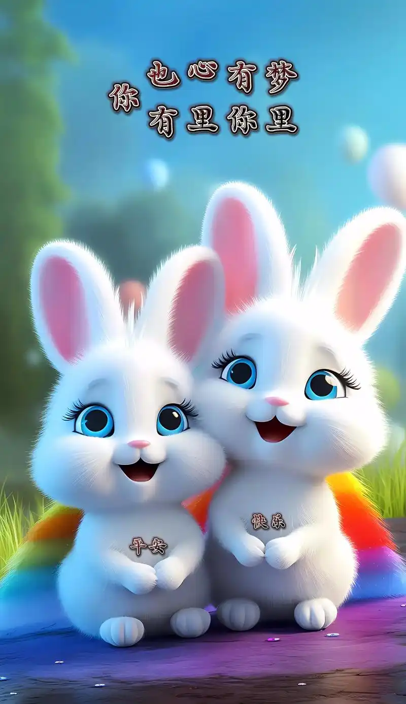 可爱的小兔子头像壁纸来 - 抖音