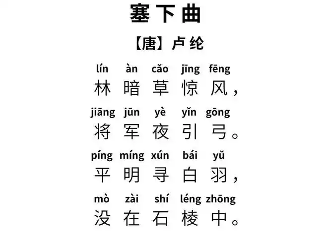 听故事845夜说唱古诗词塞下曲原来这是个将军猎虎的故事