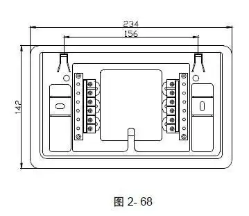 海湾火灾显示盘楼层显示器zf-101_安装接线图
