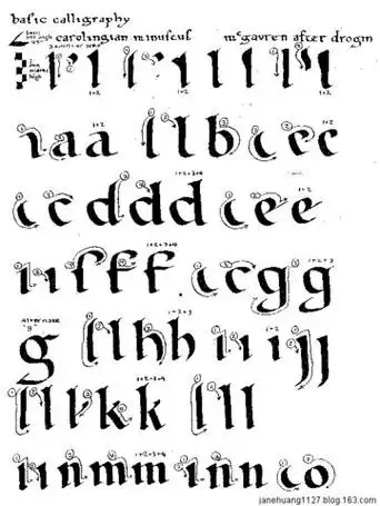 字体知识德国哥特体