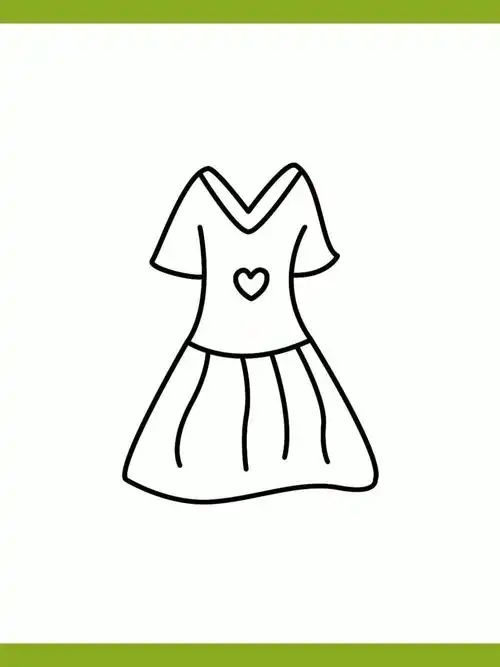 用v和c画漂亮的夏日裙子很简单一看就会