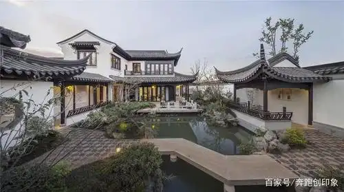 桃源小镇中式叠院实景图