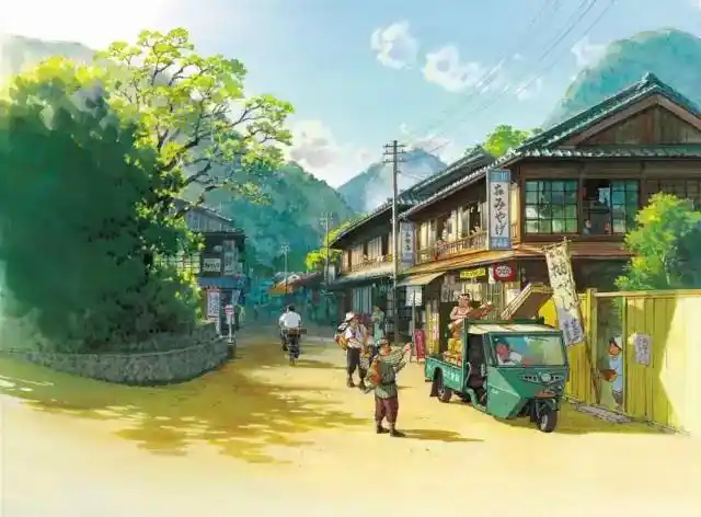 宫崎骏手绘稿,永远都是那么经典_鹿和雄_场景_动画