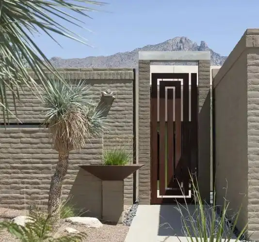 谁说院门口的设计就不能高级看庭院入户门的设计技巧都在这里啦