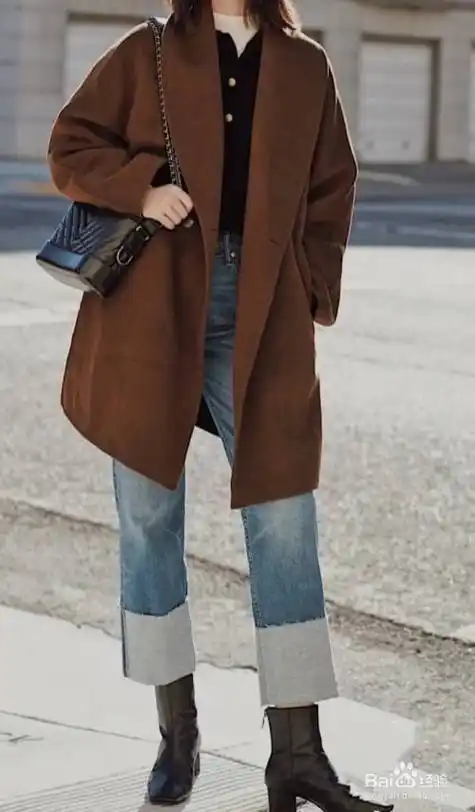 咖啡色大衣的8种搭配方法