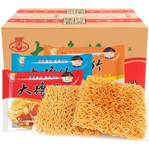 食芳溢大豫竹方便面整箱袋装香辣牛肉面干脆面干吃面泡面速食怀旧零食
