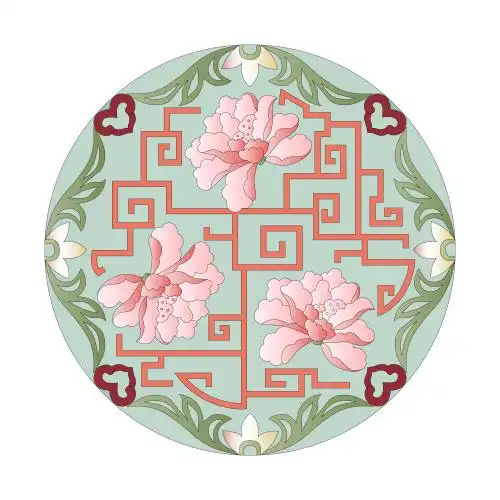 中国传统纹样牡丹花纹