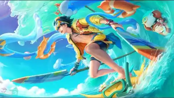 王者荣耀|哪吒热血海滩皮肤