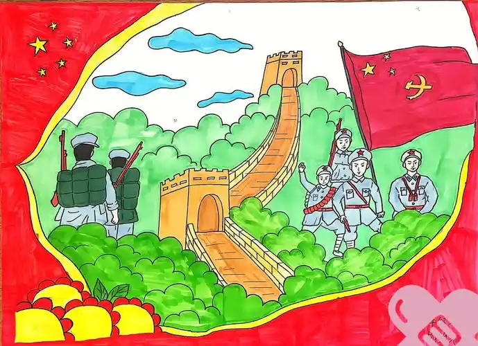 红色经典故事诵读手抄报绘画读写绘绘本