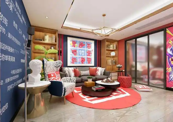 直播间装修风格效果图