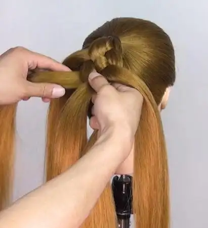 最简单的五股辫编发(简单马尾辫的扎法图解) 15