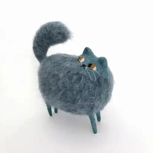 来自艺术家的羊毛毡作品毫无抵抗力