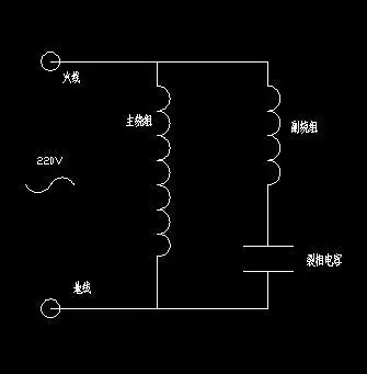 谁知道排风扇4根线带电容咋接线