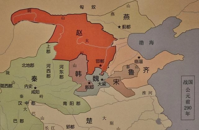 其他六国到底在什么地方,一张后人制作的地图,可以简单了解一下这六国