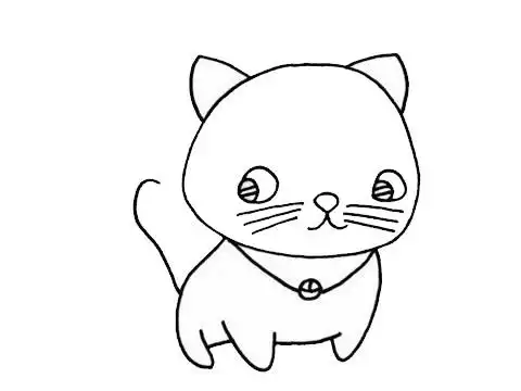 猫咪简笔画超简单画法步骤图片大全