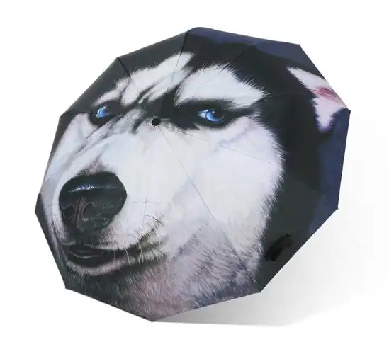 个性创意竖中指折叠雨伞全自动fuck搞怪国际手势鄙视防嗮遮阳伞男