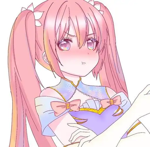 粉色双马尾女孩子