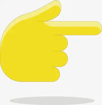 卡通人物关注我手指指向(2198x2747)png企业大气红色海报背景(1920x