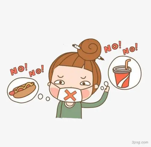 减肥女孩png素材透明免抠图片-卡通手绘