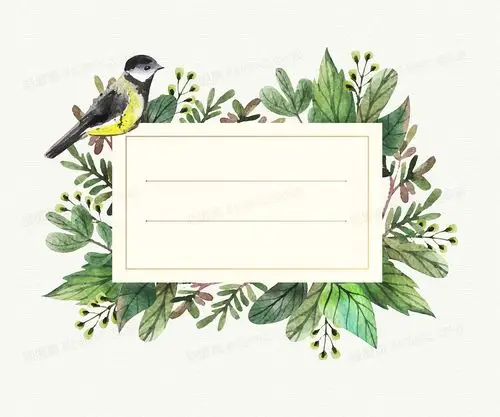 森系手绘水彩意境小清新背景