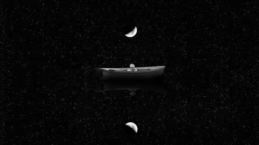 人物孩子地点空间明星交通工具船舶船月球childrenstarsboatmoon壁纸