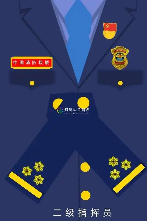 消防军衔等级肩章排列