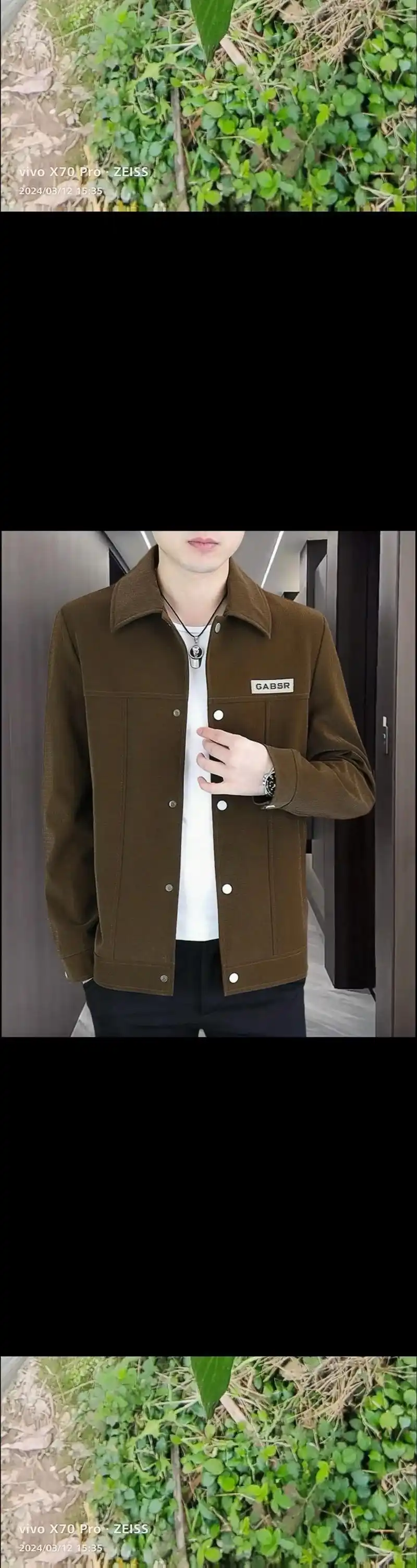 男士高档夹克春秋翻领休闲时尚洋气品质外套