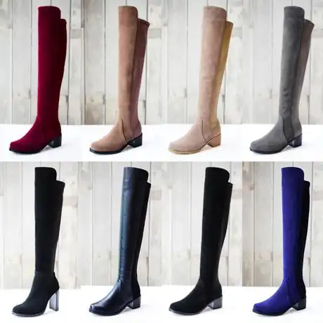 【女过膝长靴】_长筒靴子图片_女长靴价格_搭配分享 - 爱逛街