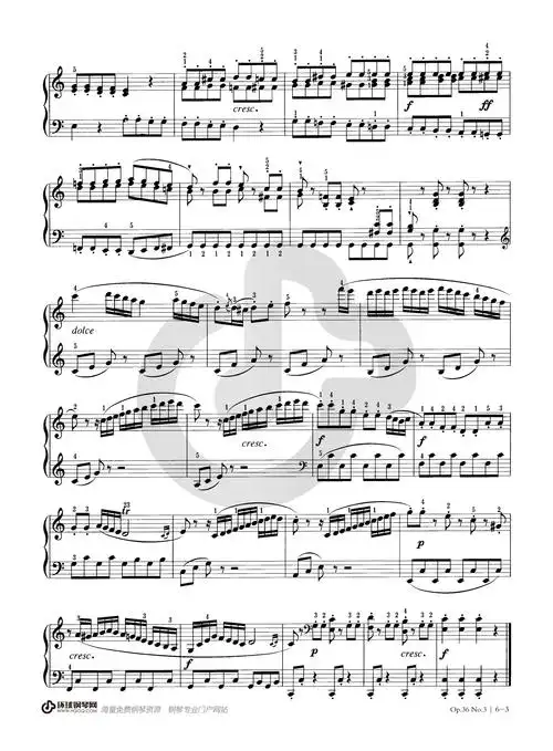 克莱门蒂c大调小奏鸣曲op.36no.