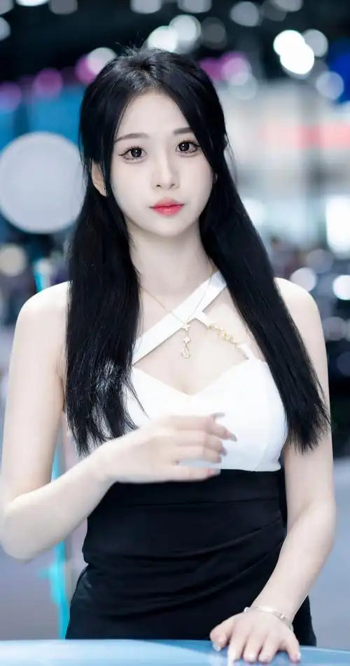 低胸长白裙白丝袜美女图片-美女壁纸 - 壁纸家