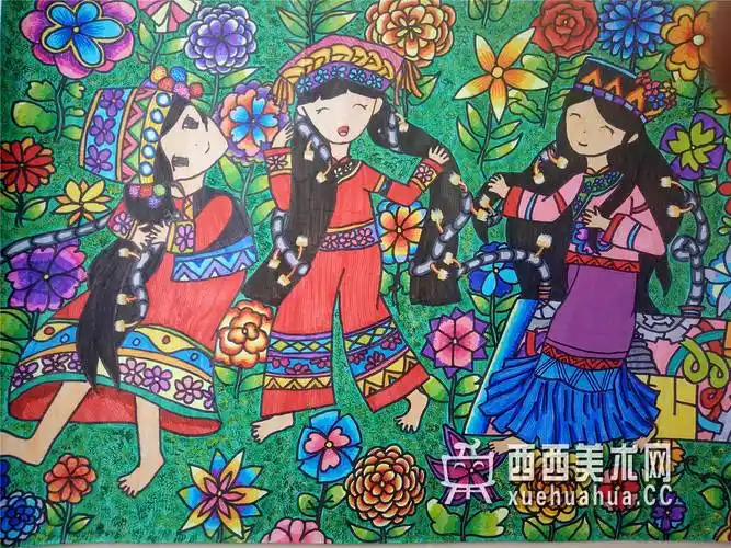 一等奖获奖科幻画《天然染发剂》赏析