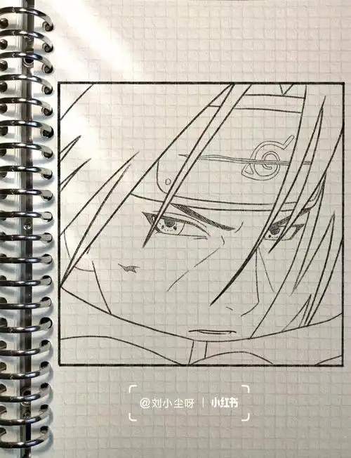 愉快的假期,来画画呀#笔记灵感  #绘画教程  #火影忍者  #简笔画教程