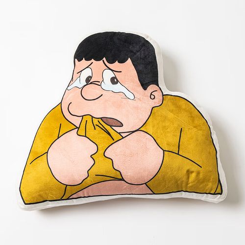 好沐音(haomuyin)胖虎抱枕毛绒家胖虎打人委屈表情包抱枕异形动漫毛绒