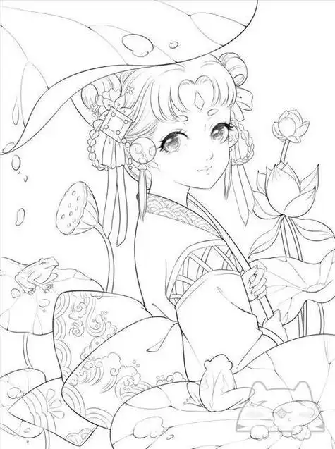 古风漫画图简笔画