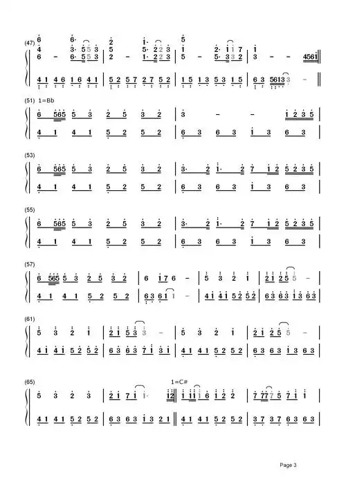 白石溪简谱  乐正绫 洛天依-九霄一曲人间白首,隔世相问忆否忆否3