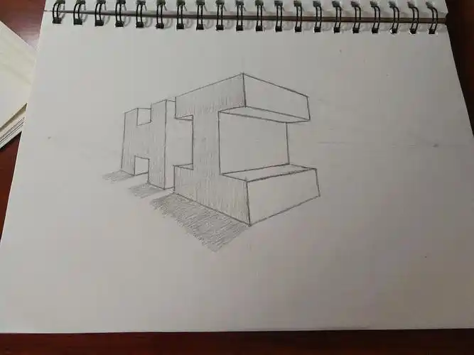 《三十天学会绘画》——二十七课:用两点透视画字母