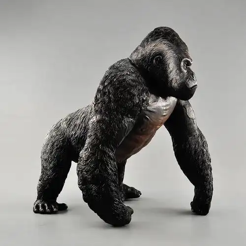 模型软胶金刚大猩猩大金刚充棉动物哥斯拉静态儿童玩具仿真