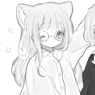 二次元黑白闺蜜头像