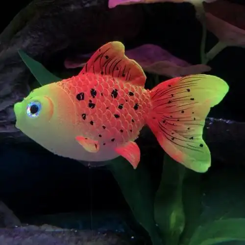 假鱼仿真会游防真网红红会儿童金鱼硅胶小鱼造景