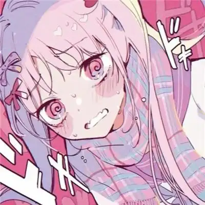 高清好看的可爱女头粉色系二次元图片_女生动漫头像_头像屋