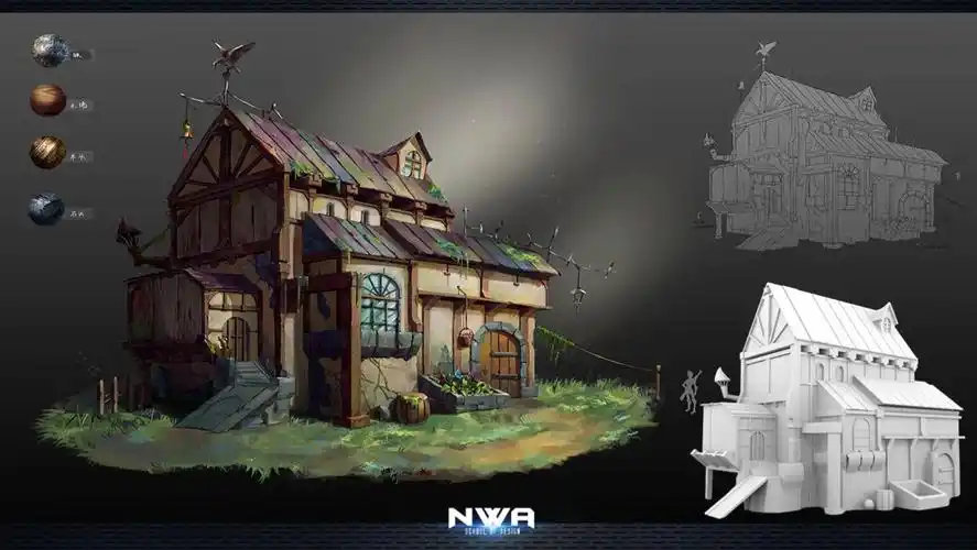 【maya场景建模】一组写实的房子场景模型制作,详细教学房子比例和