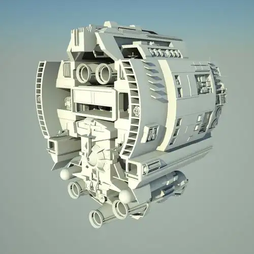 基地宇宙飞船3d模型