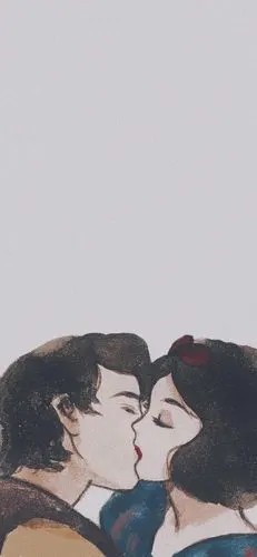 迪士尼壁纸|手绘插画ins 王子与公主的童话爱情 cr:@ -阿莘