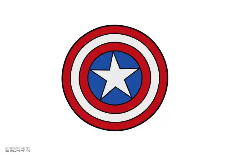 美队的盾的简笔画