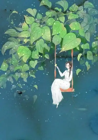 人物 森系 手绘 水彩 涂鸦 星空 唯美 意境 背景 二次元 小清新 治愈