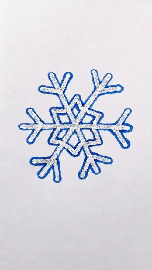 简笔画#简单画雪花