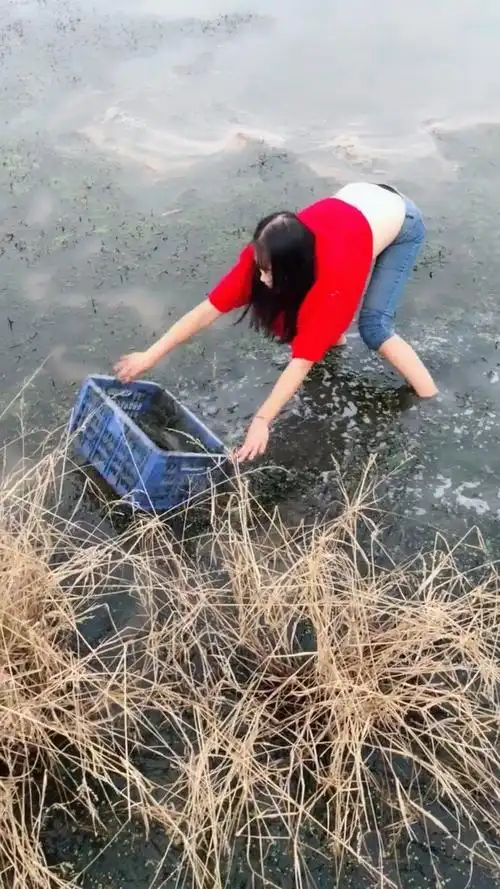 大黑鱼把小姐姐累坏了