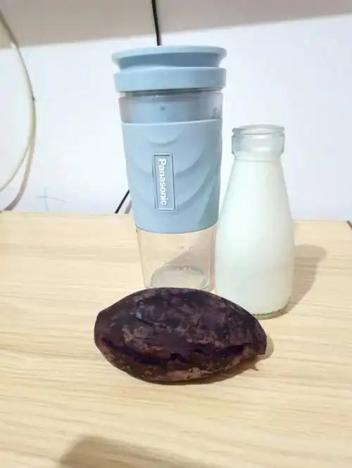 松下果汁杯打卡之紫薯牛奶