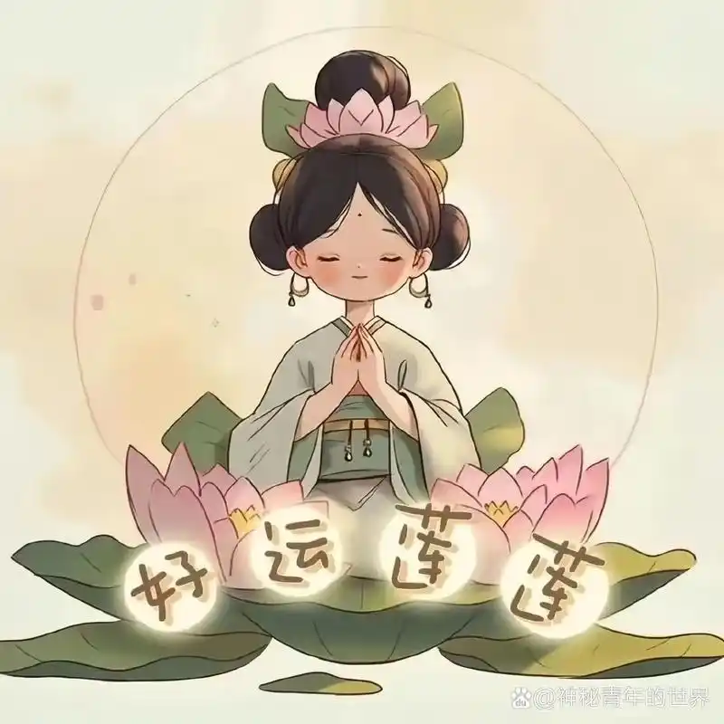 【头像】心平气和 佛系莲花头